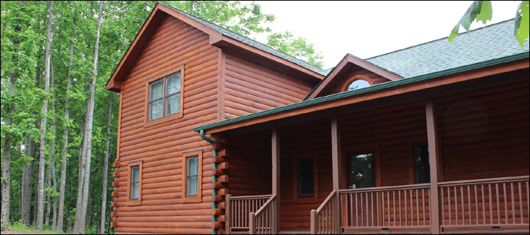 Log Home Staining in Nelson County, Virginia