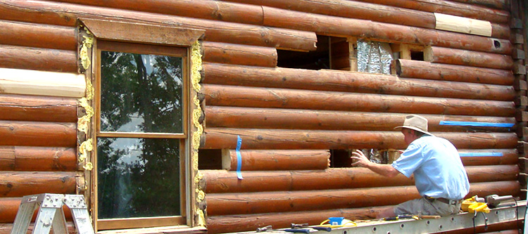 Log Home Repair Afton, Virginia