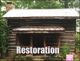 Historic Log Cabin Restoration  Nelson County, Virginia